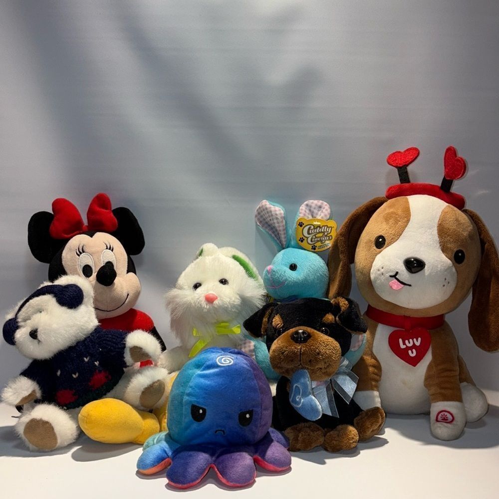 Plush Animal Toy Set - Multicolor